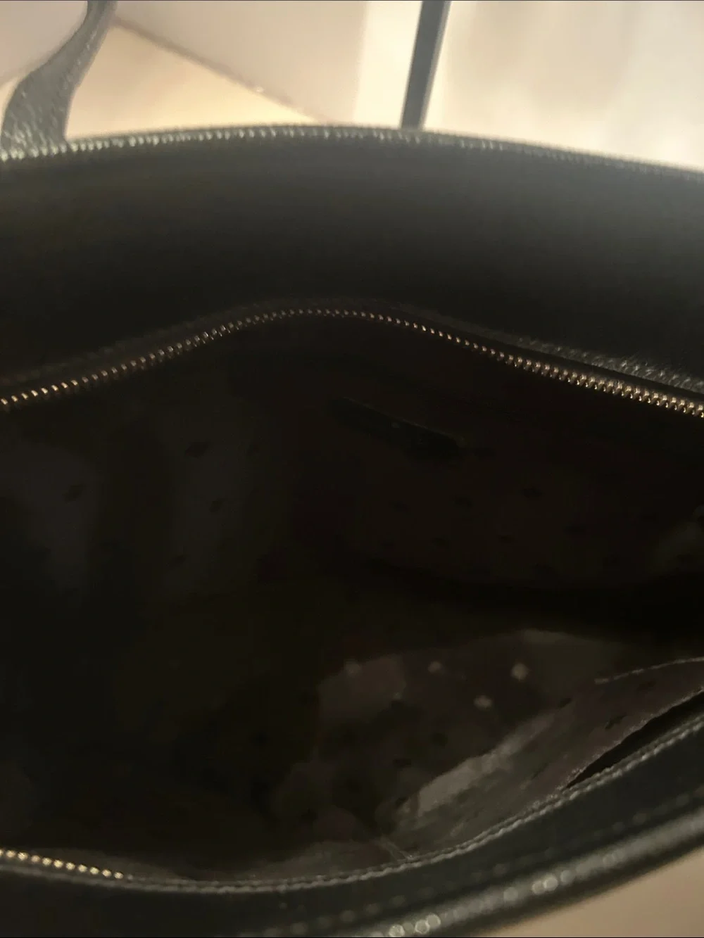 kate spade Black Leather Tote with Dual Shoulder Straps